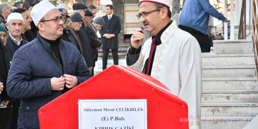 Kıbrıs Gazisi Çelikbilek, askeri törenle uğurlandı