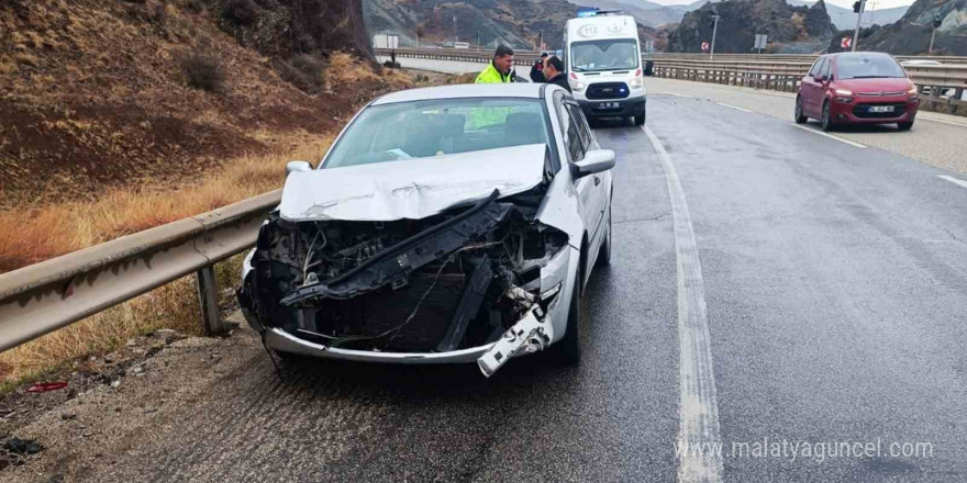 Kırıkkale’de iki otomobil çarpıştı: 1 yaralı