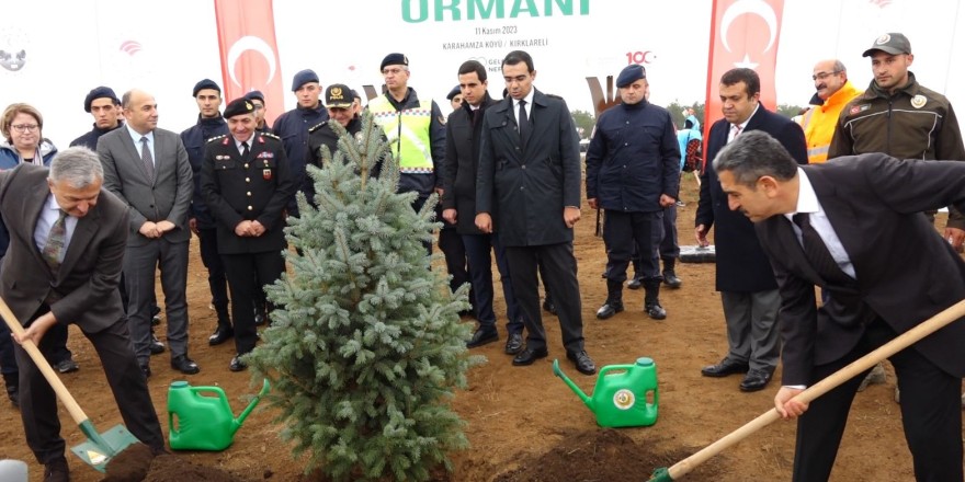 Kırklareli’nde 'Milli Ağaçlandırma Gününde' 25 bin fidan