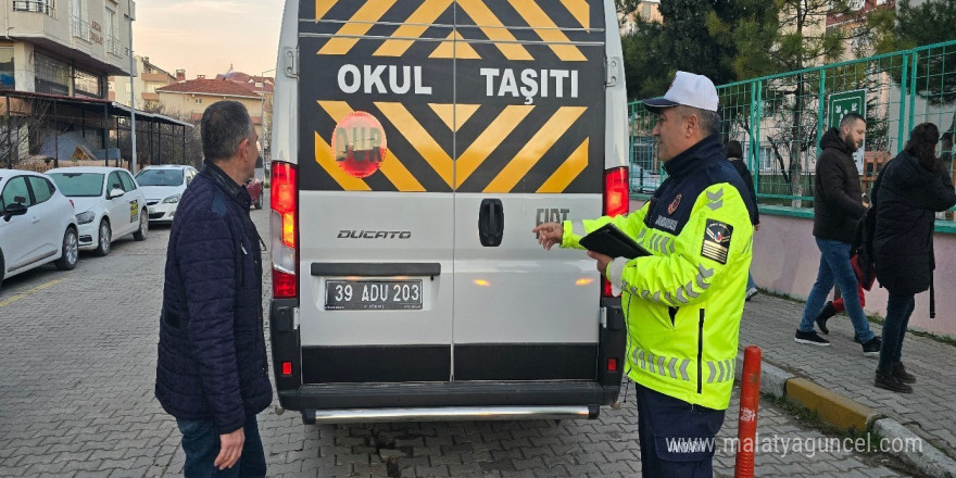 Kırklareli’nde okul servisleri denetlendi