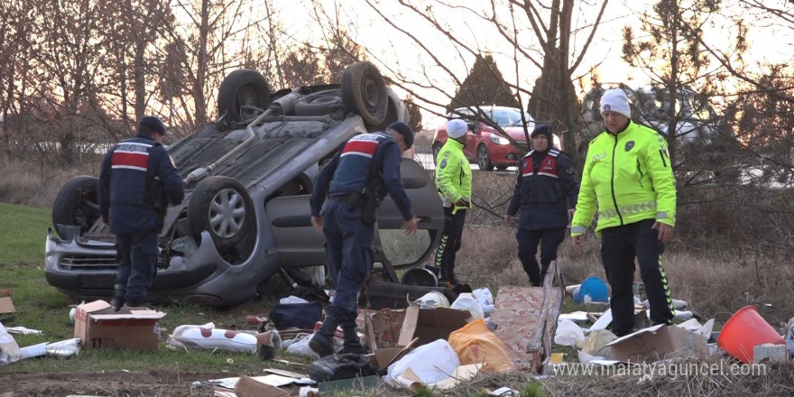 Kırklareli’nde şarampole devrilen otomobilin sürücüsü hayatını kaybetti