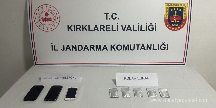 Kırklareli’nde uyuşturucu operasyonu: 5 gözaltı