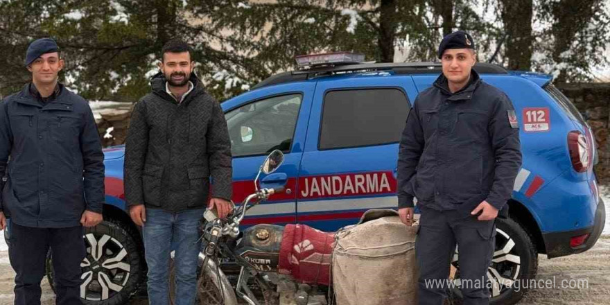 Kırşehir’de çalınan motosikleti jandarma buldu