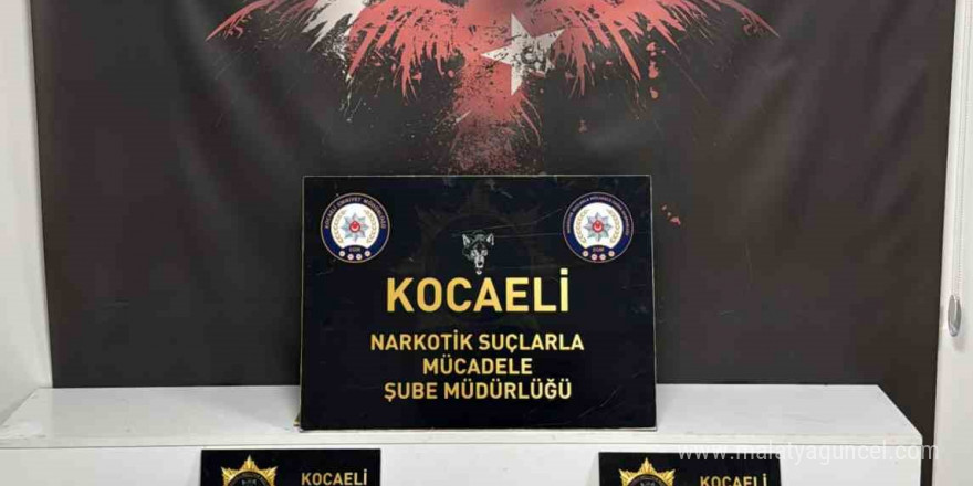 Kocaeli’de 1 kilo 824 gram uyuşturucu ele geçirildi