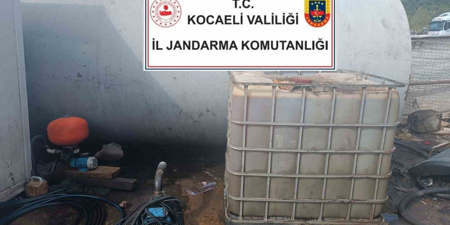 Kocaeli’de 25 bin litre kaçak akaryakıt ele geçirildi