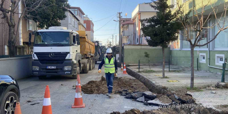 Kocaeli’de kazı çalışması sırasında doğal gaz borusu delindi