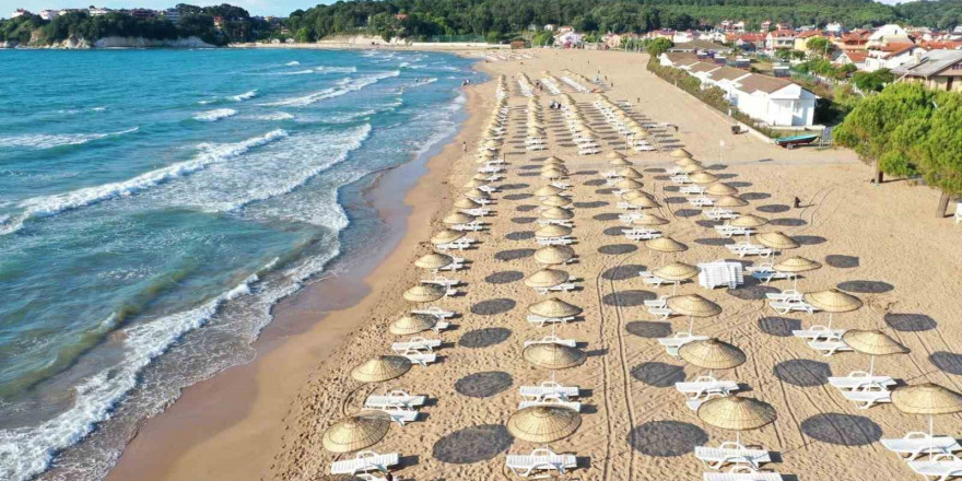 Kocaeli’nin mavi bayraklı plajları tatilcileri bekliyor