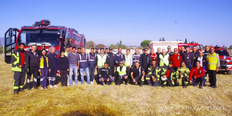 Kocaseyit Havalimanında yangın tatbikatı