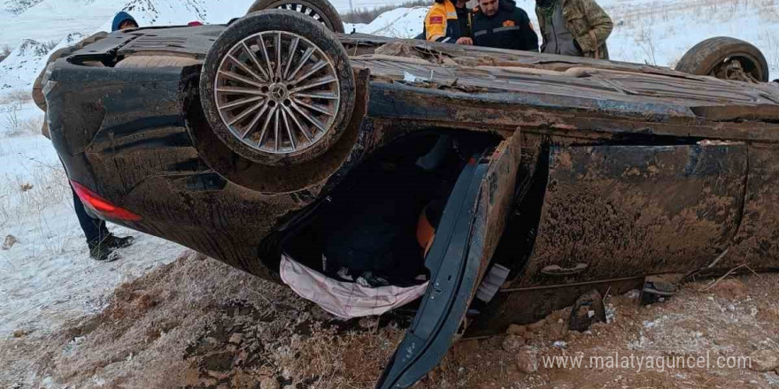 Kontrolden çıkan otomobil takla attı: 1 yaralı