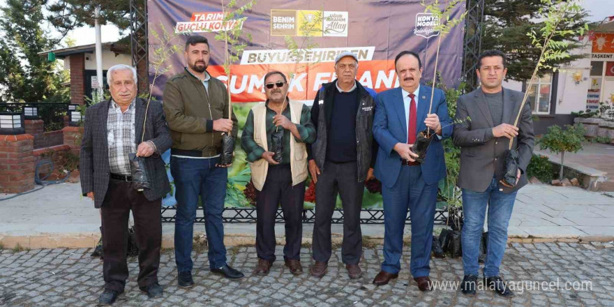 Konya Büyükşehir Belediyesi’nden çiftçiye sumak fidanı desteği