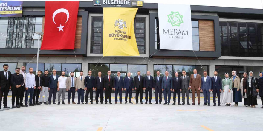 Konya Büyükşehir Ve Meram Belediyesi iş birliğiyle şehre kazandırılan Konevi Sosyal Tesisleri açıldı