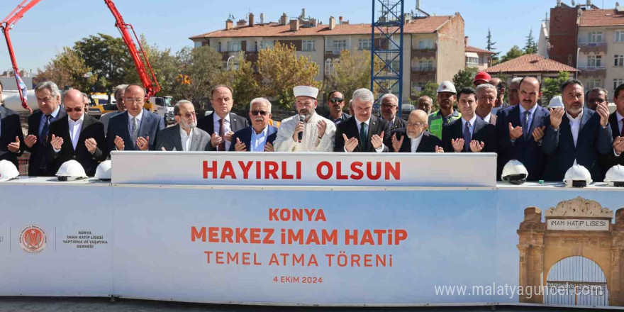 Konya Merkez İmam Hatip Lisesinin temeli atıldı