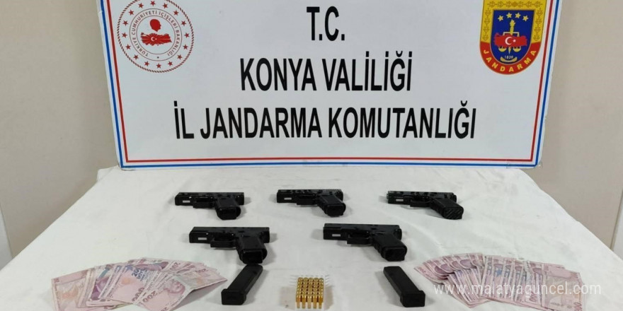 Konya’da silah kaçakçılarına operasyon