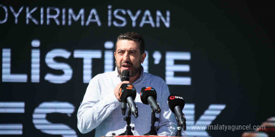 Konya’da ’Soykırıma İsyan Filistin’e Destek Yürüyüşü’ düzenlendi