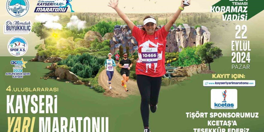 Koramaz Vadisi temalı Kayseri yarı maratonunda geri sayım başladı