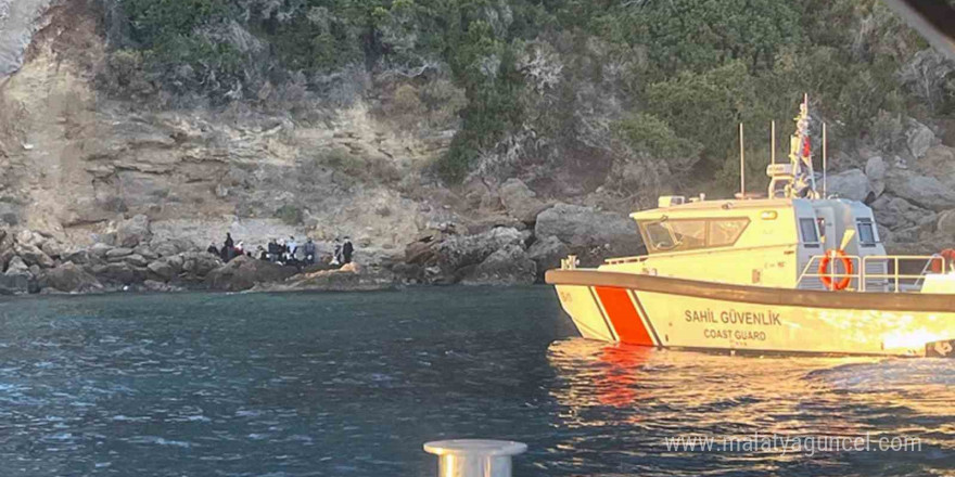 Körmen liman mevkiinde 6 çocuk ve 21 düzensiz göçmen yakalandı