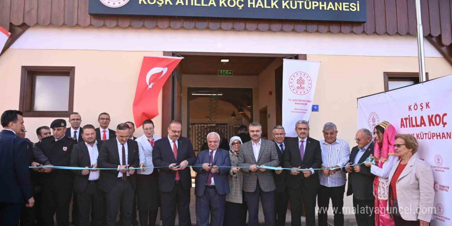 Köşk Atilla Koç İlçe Halk Kütüphanesi törenle hizmete açıldı