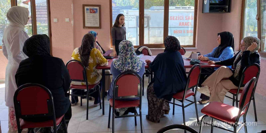 Köy halkına sağlık taraması