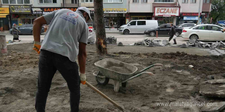 Küçüksu parkında yenileme sürüyor