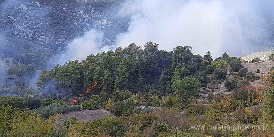 Kumluca’da orman yangınında alevlerin sıçradığı ev kullanılamaz hale geldi