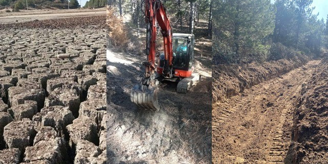 Kuruyan Yayla Gölünü besleyen kanalların bakımına başlandı