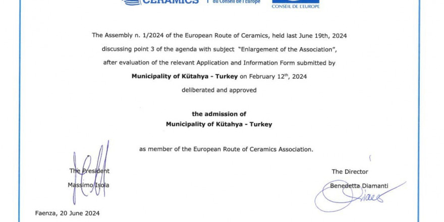 Kütahya, ’Avrupa Seramik Rotası’nda