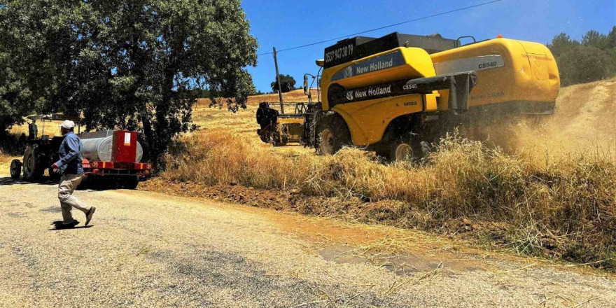 Kütahya’da biçerdöverlerin yanında su tankeri bulundurma zorunluluğu