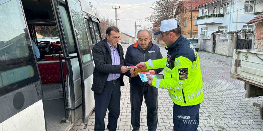 Kütahya’da jandarmadan okul servislerine sıkı denetim