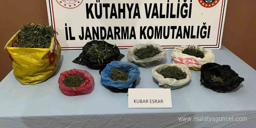 Kütahya’da jandarmadan uyuşturucu operasyonu