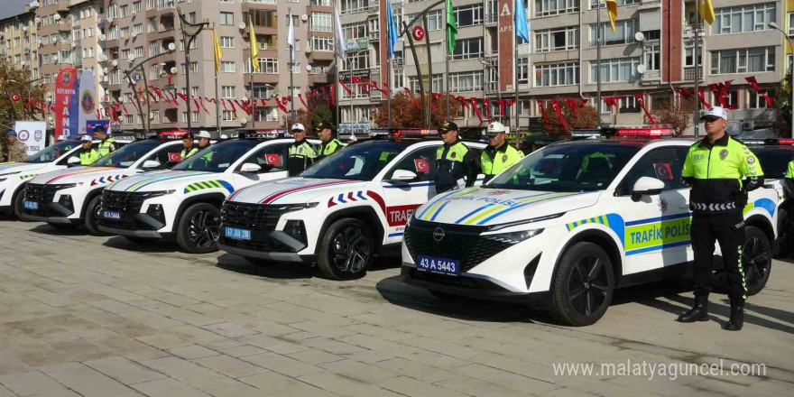 Kütahya’da polis ve jandarmaya araç takviyesi