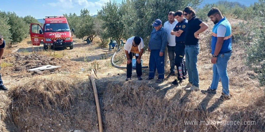 Kuyuya düşen köpeği itfaiye ekipleri kurtardı