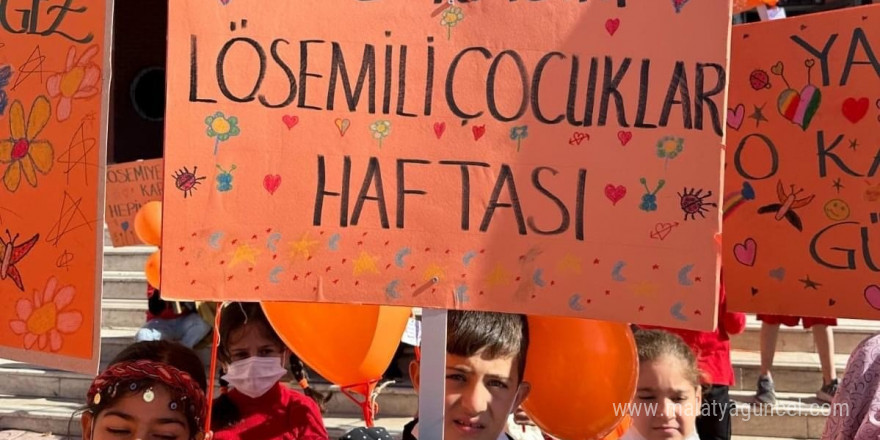 Lösemili çocuklar haftasında ‘Turuncu yürüyüş’ etkinliği düzenlendi