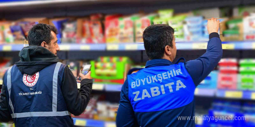 Malatya Büyükşehir Belediyesi Zabıta Ekipleri, market denetimlerini sıklaştırdı