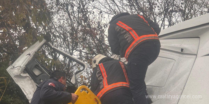 Malatya’da iki tır çarpıştı: 1 ağır yaralı