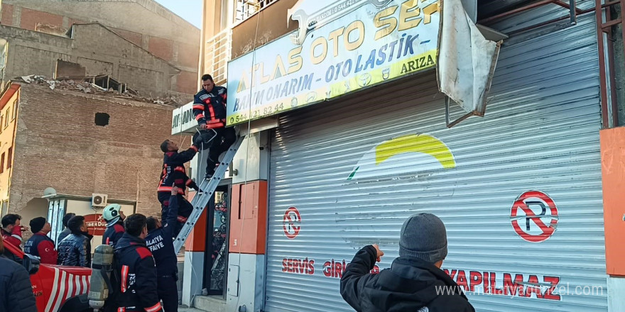 Malatya’da işyeri yangını