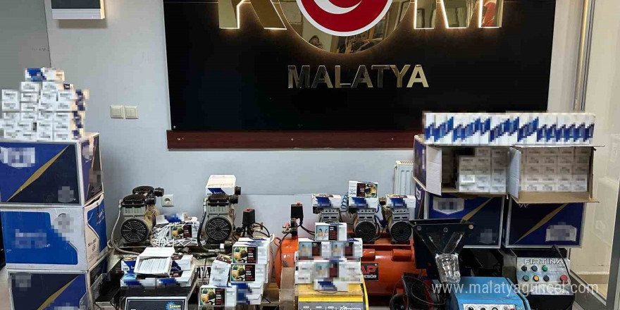 Malatya’da kaçakçılık operasyonu