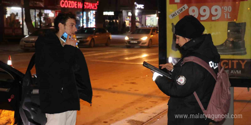 Malatya’da polis ekipleri yılbaşı denetiminde