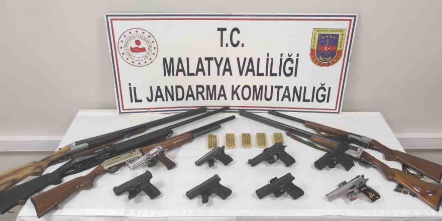 Malatya’da ruhsatsız silah ticareti operasyonu: 6 şüpheli gözaltında