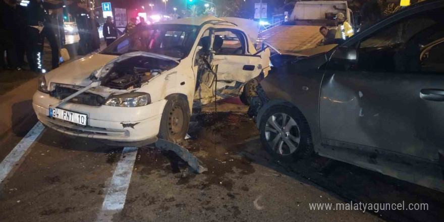 Maltepe’de trafik kazası: 2 yaralı