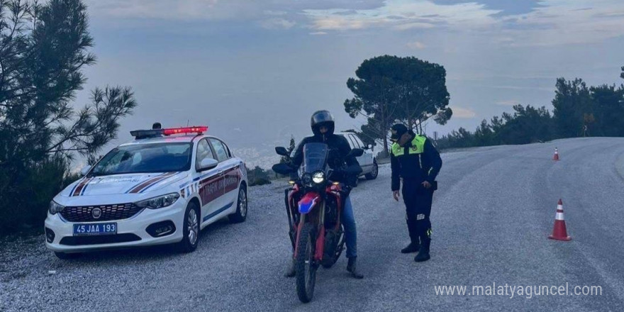 Manisa’da 7 motosiklet trafikten men edildi