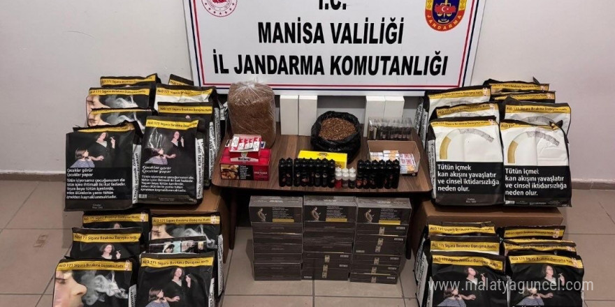 Manisa’da jandarmadan kaçak sigara operasyonu