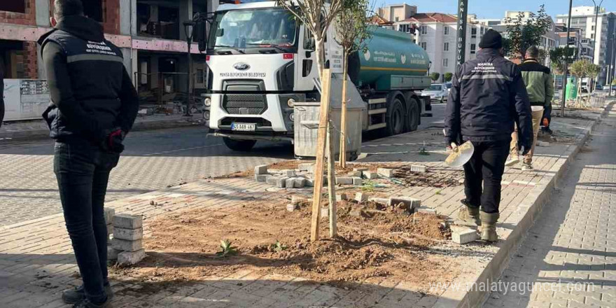 Manisa’da peyzaj çalışmaları devam ediyor