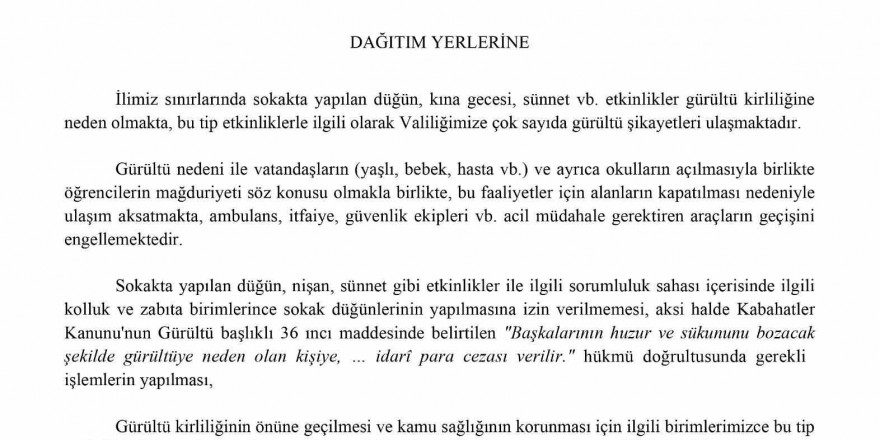 Manisa’da sokak düğünleri yasaklandı