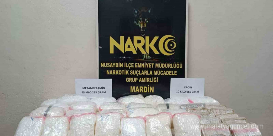 Mardin’de 56 kilogram uyuşturucu ele geçirildi