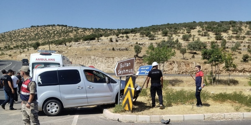 Mardin’de trafik kazası: 2 yaralı