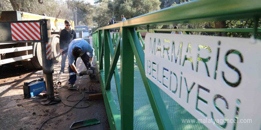 Marmaris Belediyesi, okul yolunu güvenli hale getirdi