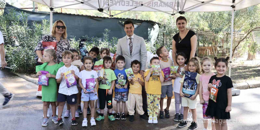 Marmaris Hayvan Bakımevi’ne öğrencilerden yoğun ilgi