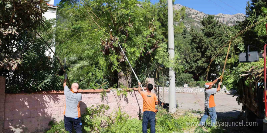 Marmaris’te dere yatakları kışa hazırlanıyor