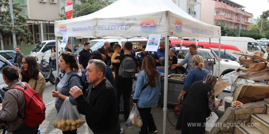 Marmaris’te vefat eden zabıta komiseri Çetin unutulmadı