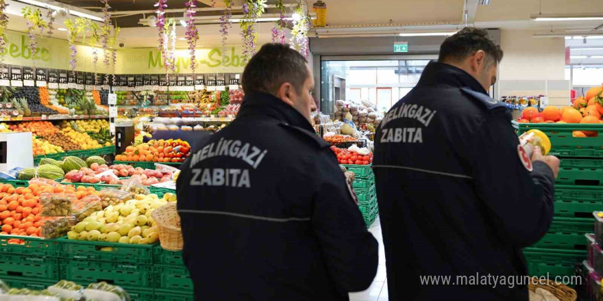 Melikgazi Belediyesi zabıta ekipleri fahiş fiyata karşı sahada